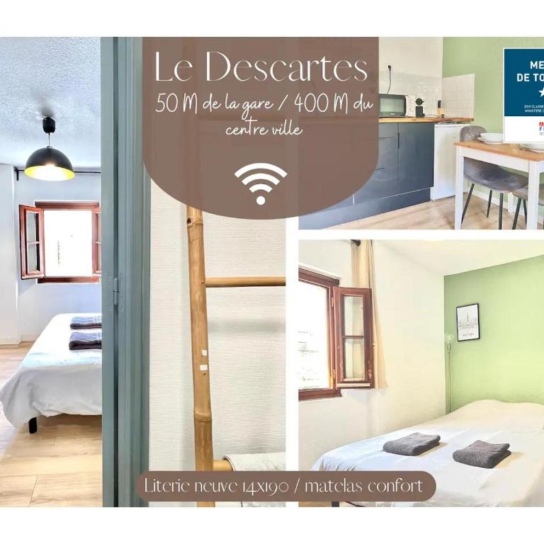 Le Descartes, à 50m de la gare Fibre/TV connecté - Appartement 1 Chambre - 1