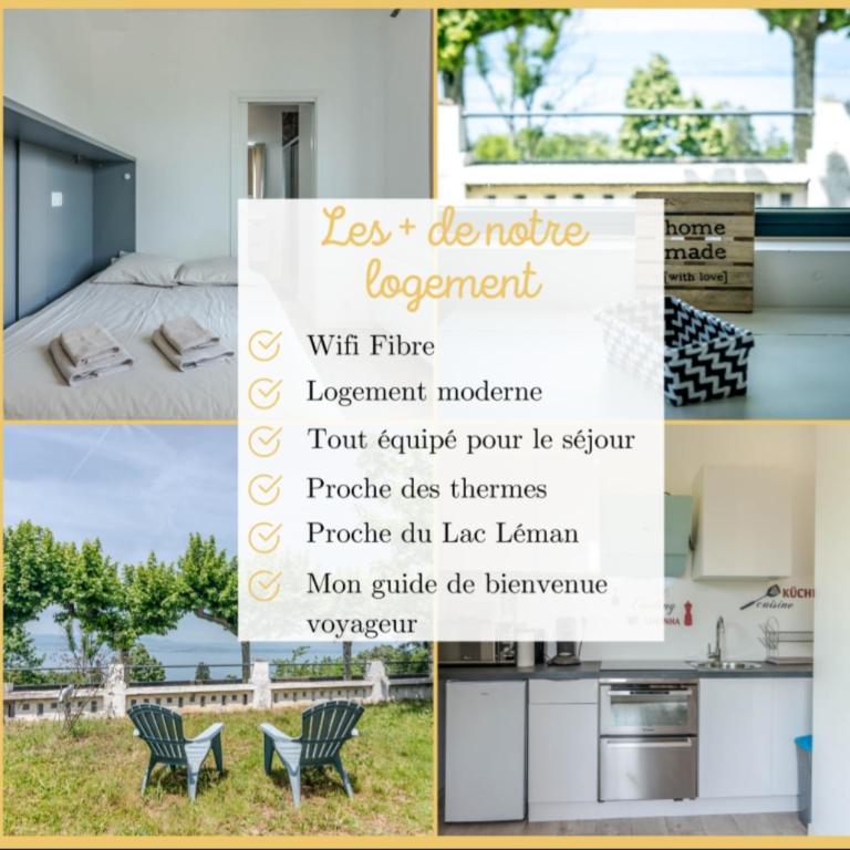 Appartement Cozy 2 Panoramique Lac Léman Thonon-Les-Bains - Studio - 6
