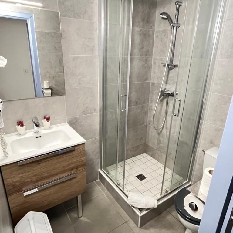 Hôtel Du Cheval Blanc Barcelonnette - Habitación Doble Pequeña - 5