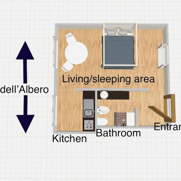 Keys of Italy - Albero 15 - Big and Small apt by Train station 2nd floor - Appartamento con 1 Camera da Letto - 8