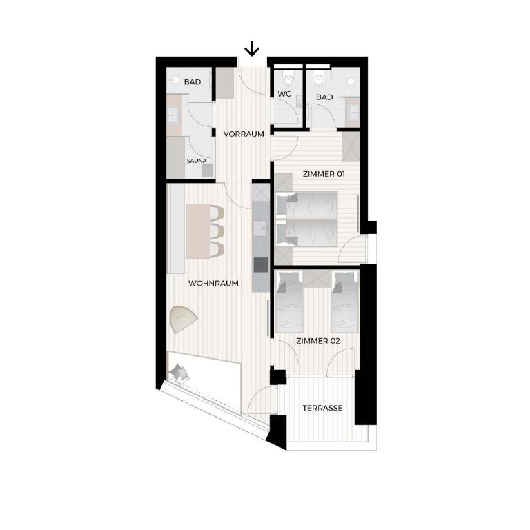 Aparthotel DIE SONNE - Deluxe Apartment mit Sauna - 6