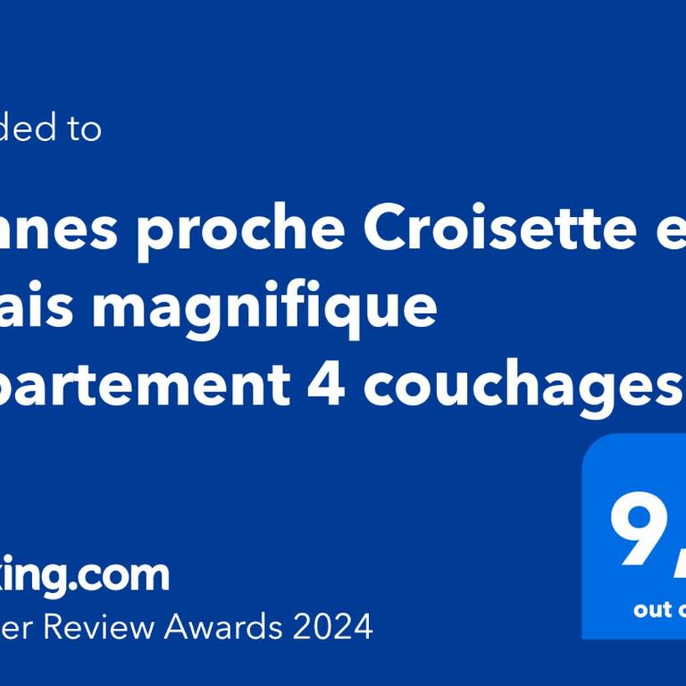 Cannes proche Croisette et palais magnifique appartement 4 couchages - Appartement 1 Chambre - 12