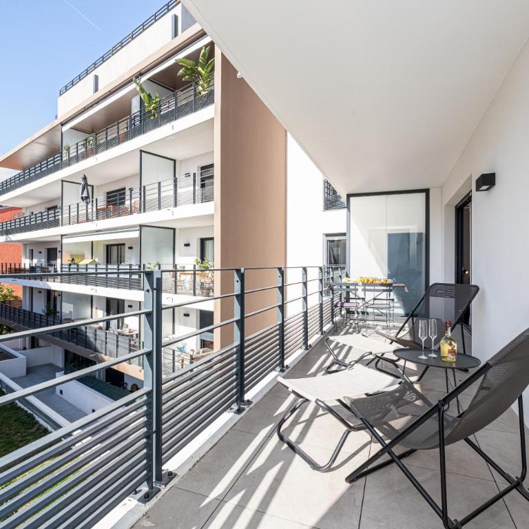 Queen Riviera : climatisation, parking, terrasse - Appartement avec Douche - 7
