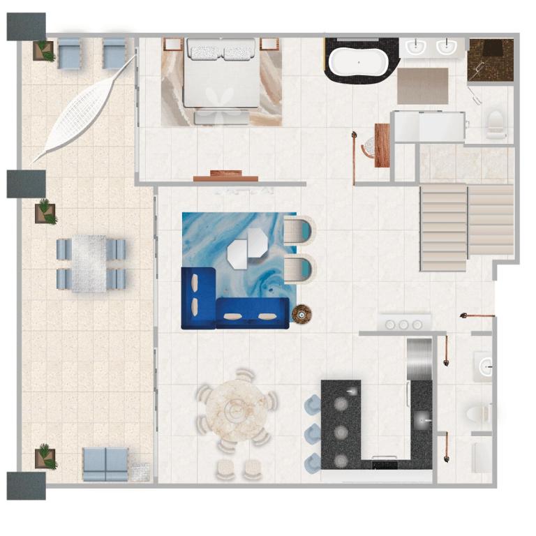 Residential Retreat 3 Bedroom Loft Garza Blanca Resort & Spa - Suite mit 3 Schlafzimmern - 19