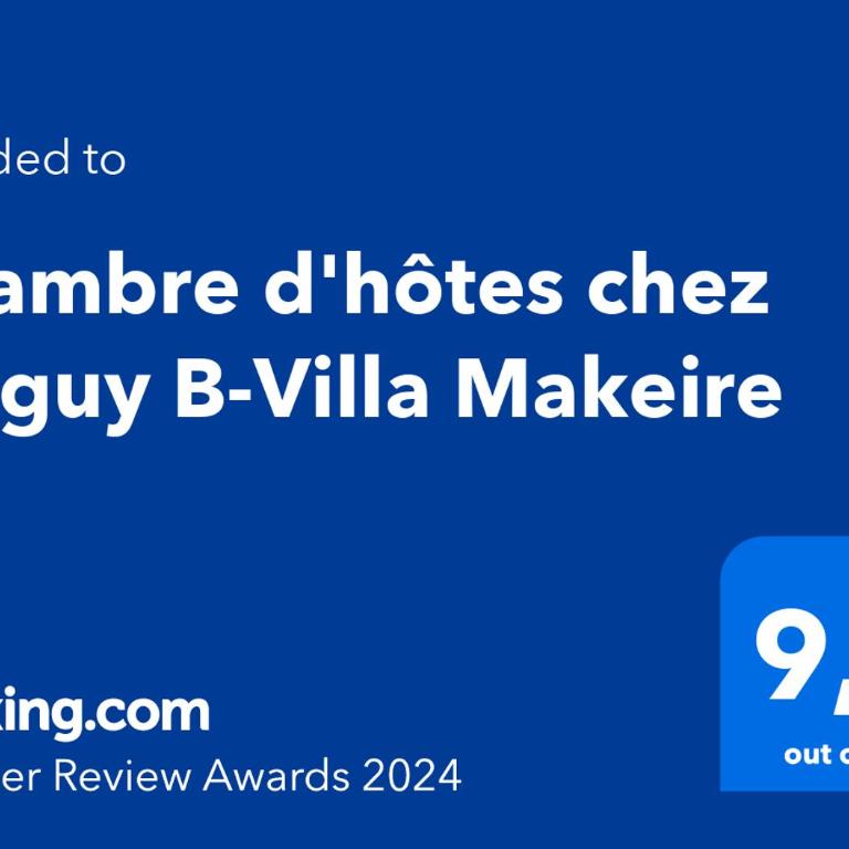 Chambre d'hôtes chez Maguy B-Villa Makeire - Chambre Lit Queen-Size - Vue sur Piscine - 35