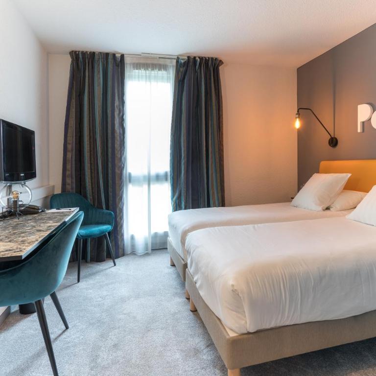 PoMo Hôtel & Restaurant - Chambre Lits Jumeaux - 5