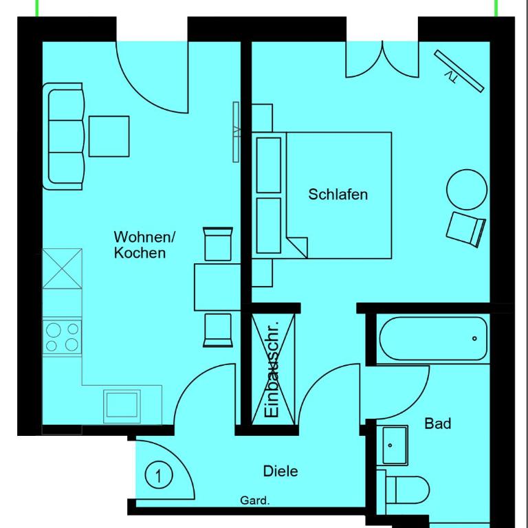 Ferienwohnungen Quellenhof - Apartment 1 mit Bergblick - 3