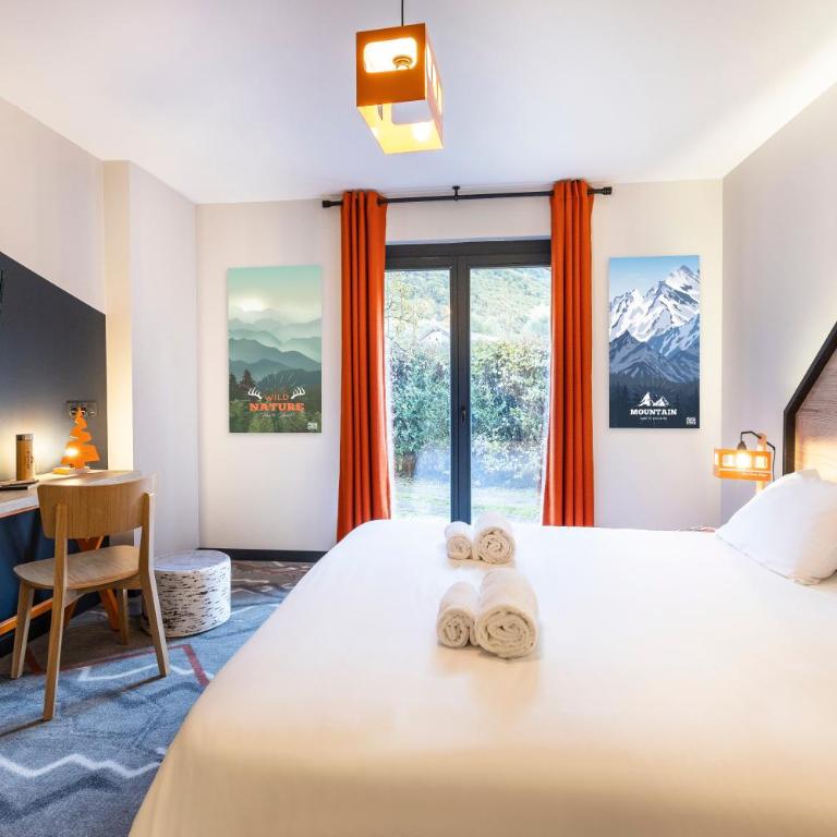Hotel Base Camp Lodge - Albertville - Chambre Double ou Lits Jumeaux Deluxe – Vue sur Jardin - 7