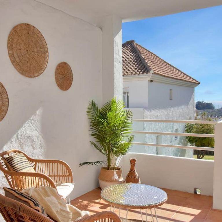 Apartamento tropical boho piscina y vistas al mar - VISTA GOLF 25 - Appartement 2 Chambres avec Terrasse et Vue sur la Mer - 24