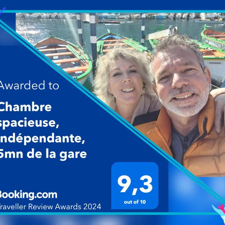 Chambre spacieuse, indépendante, 700m de la gare - Camera Matrimoniale con Bagno Privato - 2