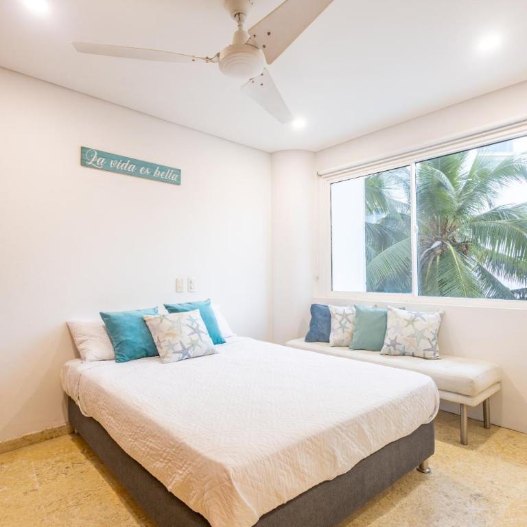 Luxury 3BR Apto. Salida a Playa Piscina Jacuzzi - Three-Bedroom Apartment - 34
