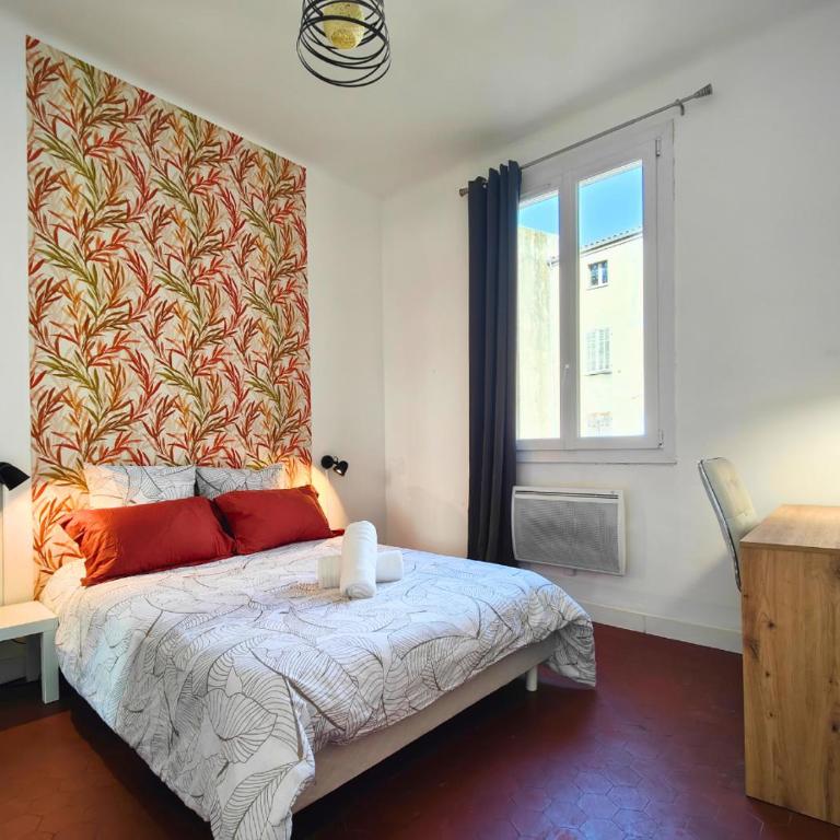 Massilia Home - Idéal Famille & Groupe d'Amis en Citytrip Marseille - Vieux-Port & Le Panier à pied - Métro Jules Guesde 150m - Gare St-Charles 10min à pied - CENTRE VILLE - WIFI HD - Apartment mit 2 Schlafzimmern - 8