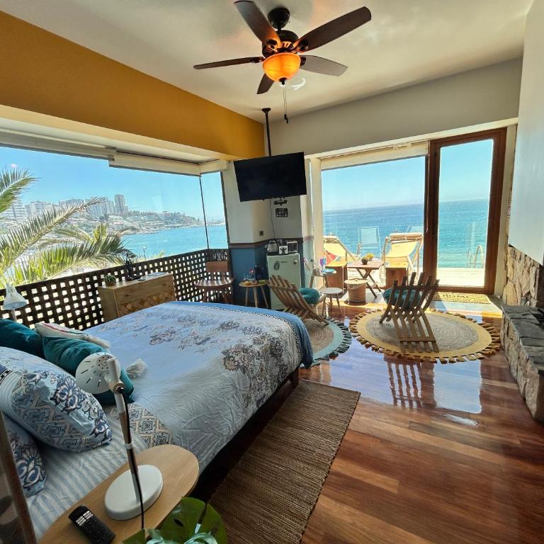 Pacificsunset Concón - Habitación Doble Deluxe con vistas al mar - 4