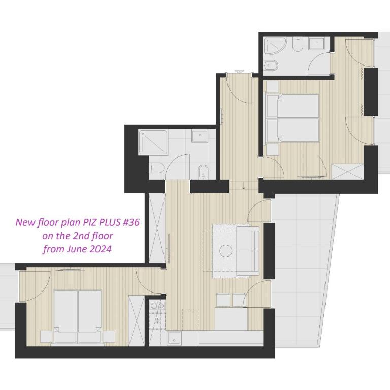 Eden Apartments - Two-Bedroom Apartment with Two Bathrooms and Mountain View - 15