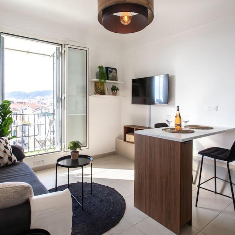 L33 Staywizus - 2P Jean Médecin centrale - 2 Balconies & AC - Appartement 1 Chambre - 1