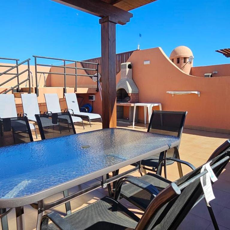 Apartamentos Paraíso Vera Playa, Ed Tahiti, Atico A a pie de Playa, piscina privada en solárium, WI-FI - Apartamento Ático - 3