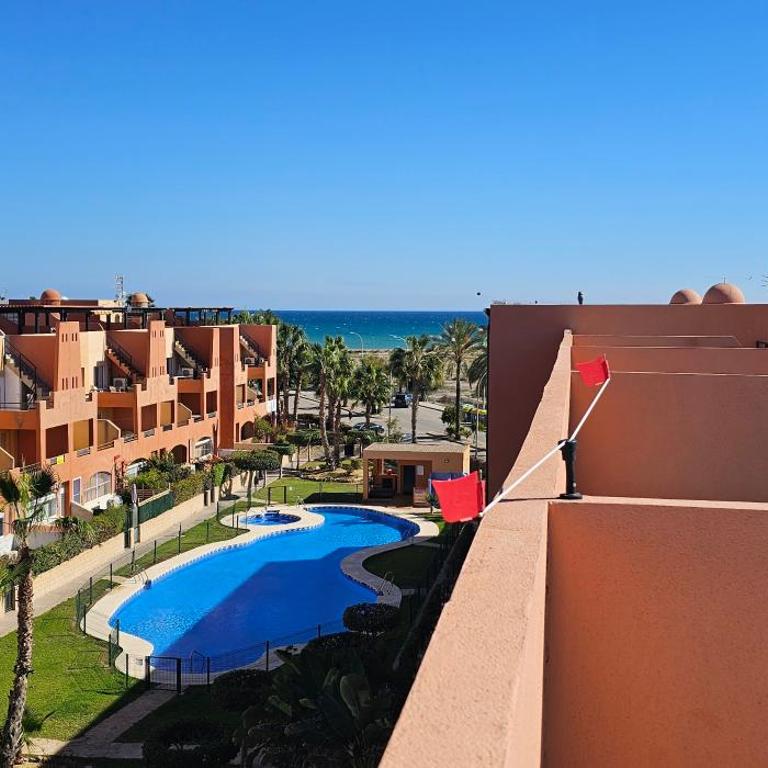 Apartamentos Paraíso Vera Playa, Ed Tahiti, Atico A a pie de Playa, piscina privada en solárium, WI-FI - Apartamento Ático - 13