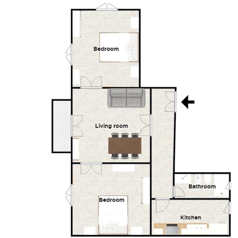 Peggy House - Appartamento con 2 Camere da Letto - 55