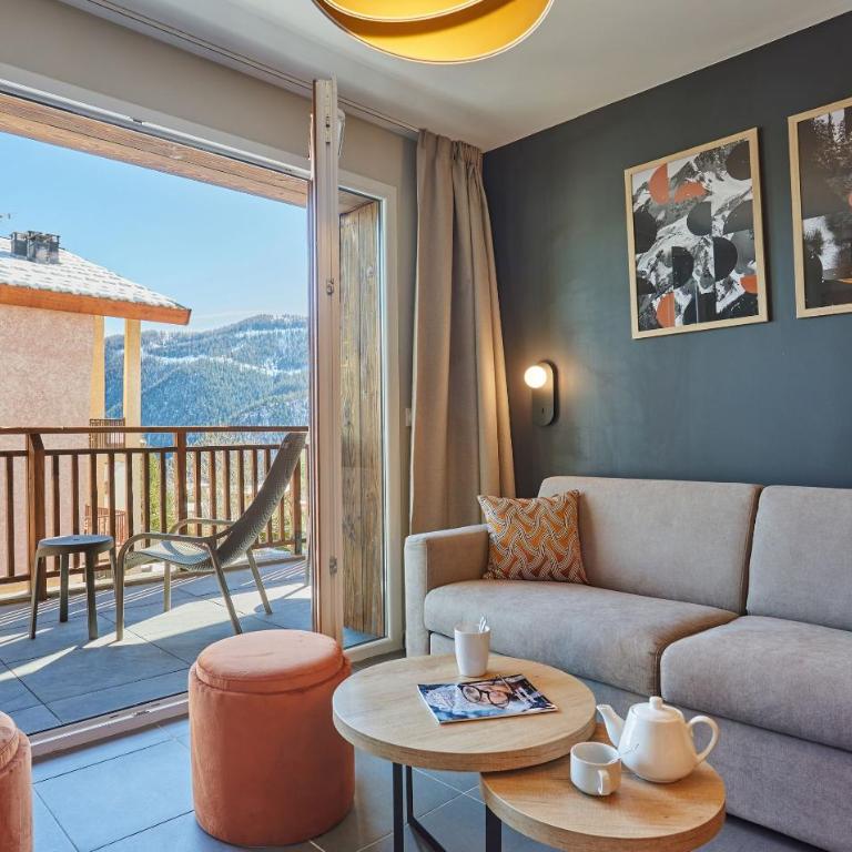 Résidence Odalys Le Mont d'Auron - Appartement 2 Chambres avec Vue sur la Montagne - 5