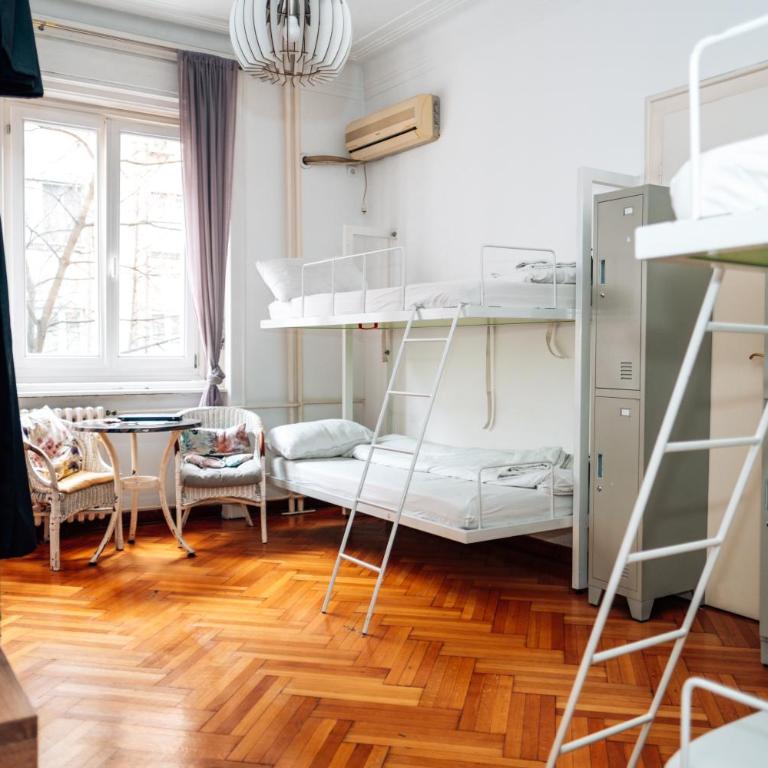 Hostel Beogradjanka - Krevet za Jednu Osobu u 6-krevetnoj Spavaonici - 34