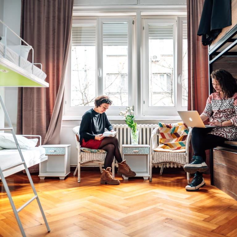 Hostel Beogradjanka - Krevet za Jednu Osobu u 6-krevetnoj Spavaonici - 9