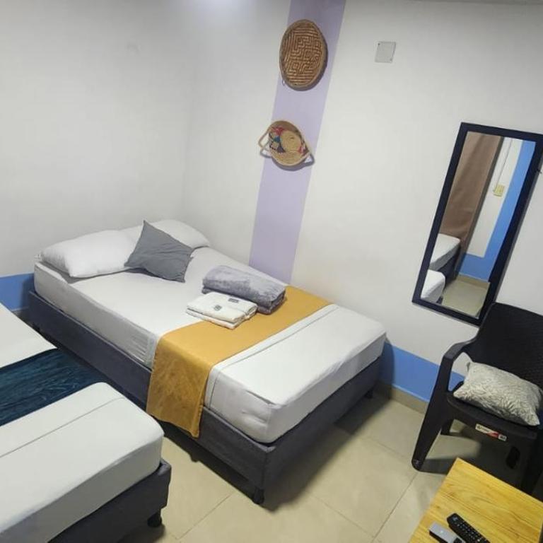Aparta Hotel la 80 Estadio - Habitación Doble Estándar - 2 camas - 5