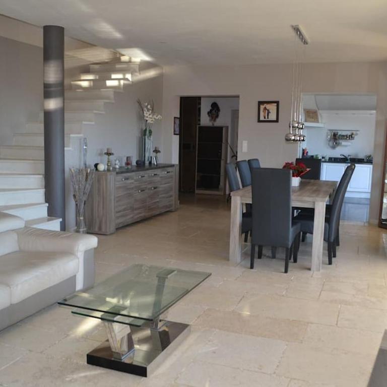 Villa Grasse vue mer exceptionnelle 8P piscine intérieure - Villa - 4