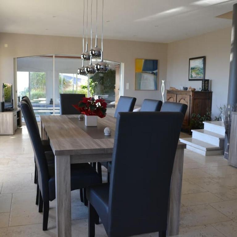Villa Grasse vue mer exceptionnelle 8P piscine intérieure - Villa - 3