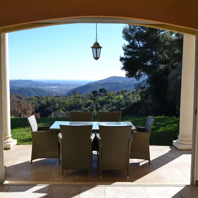 Villa Grasse vue mer exceptionnelle 8P piscine intérieure - Villa - 13