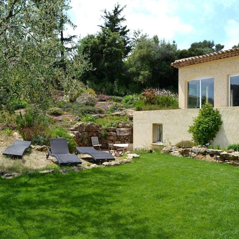 Villa Grasse vue mer exceptionnelle 8P piscine intérieure - Villa - 36