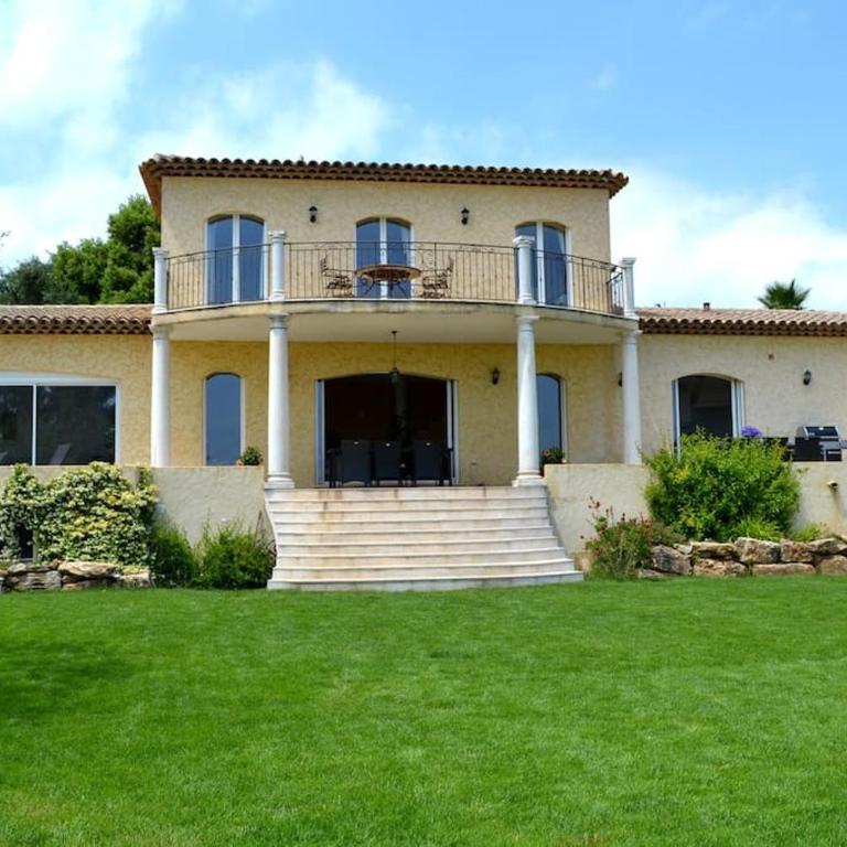Villa Grasse vue mer exceptionnelle 8P piscine intérieure - Villa - 37