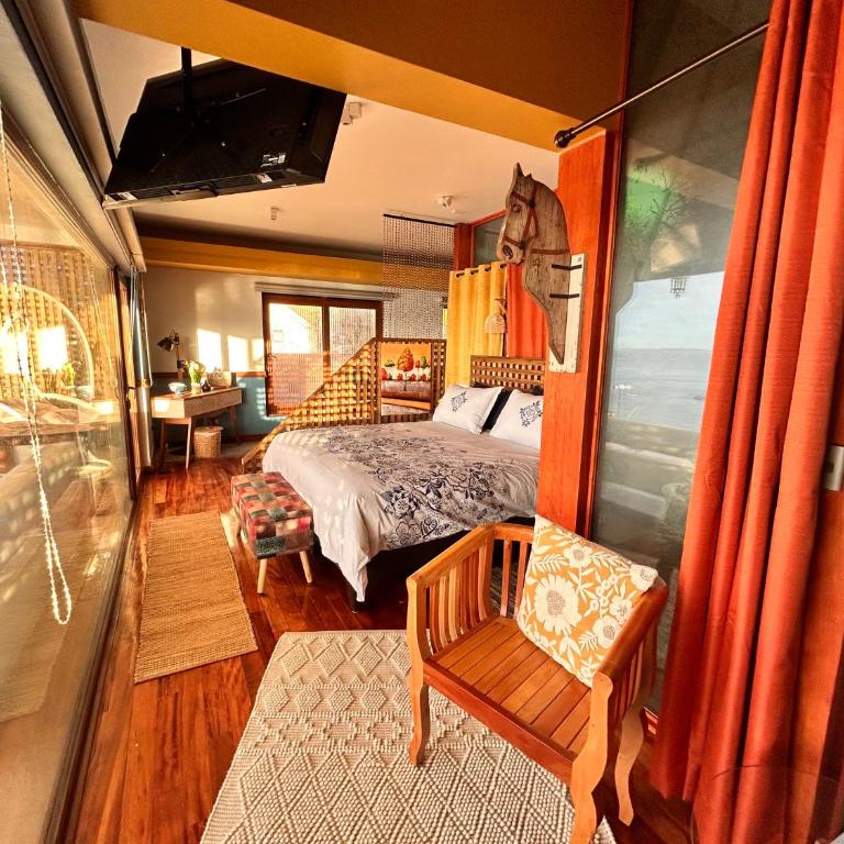 Pacificsunset Concón - Habitación Doble Deluxe con balcón y vistas al mar - 13