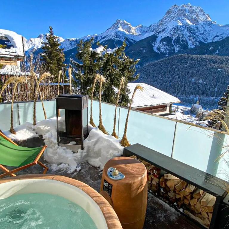 Ferienwohnung Chasa Splerin mit Whirlpool auf Terrasse - Apartment mit 1 Schlafzimmer - 5