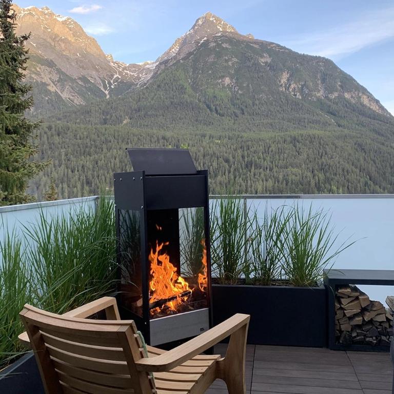 Ferienwohnung Chasa Splerin mit Whirlpool auf Terrasse - Apartment mit 1 Schlafzimmer - 6