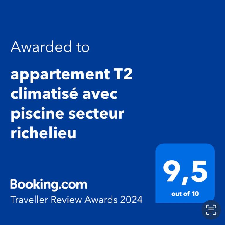 appartement T2 climatisé avec piscine secteur richelieu - Appartement 1 Chambre - 27