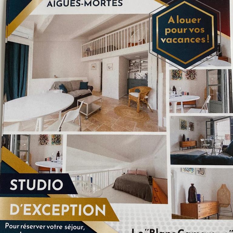 LE BLANC CAMARGUE - STUDIO DANS LES REMPARTS 45m2 AVEC CLIM - Appartement 1 Chambre - 1