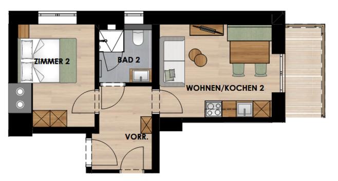 Brixentalerhof - Apartment mit Blick auf die Berge - 4
