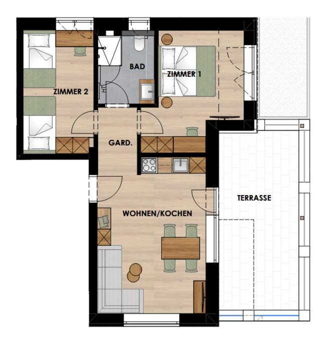 Brixentalerhof - Apartment mit 2 Schlafzimmern - 6