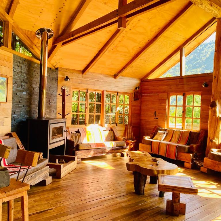 Parque Guaiquivilo, Cabañas de montaña con tinaja privada - Three-Bedroom Chalet - 6