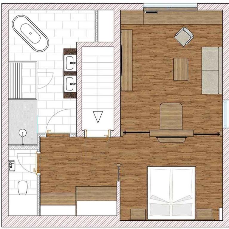Kristall- & Vitalhotel Bergknappenhof - Studio mit Balkon - 5