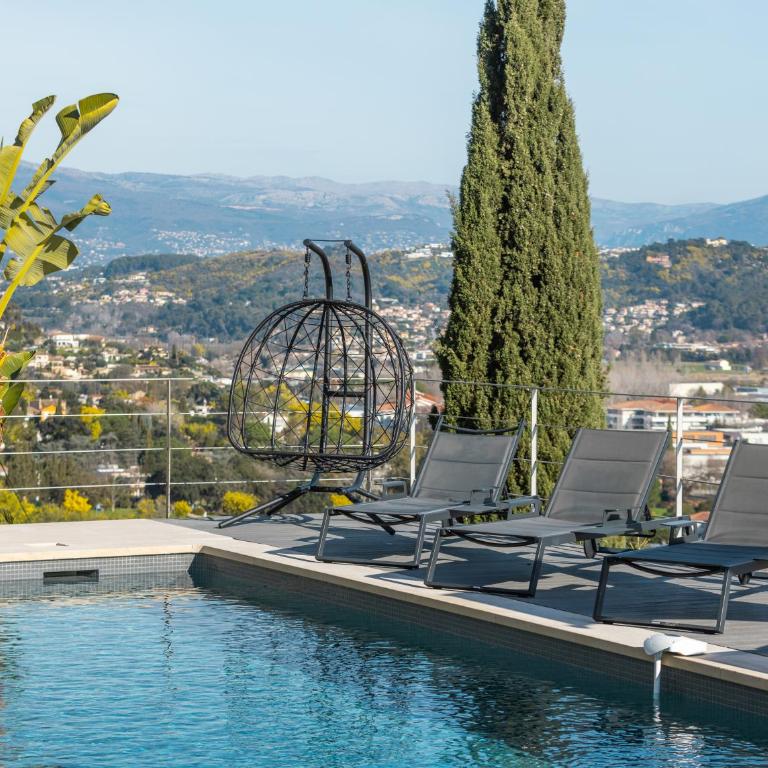 Superbe Villa vue Mer Époustouflante proche Cannes - Villa 3 Chambres - 4