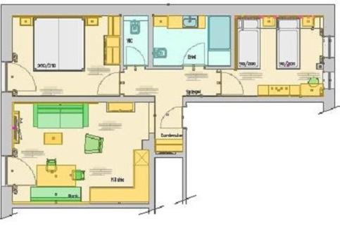 Landhaus Bachtelmühle - Apartment mit 2 Schlafzimmern - 6