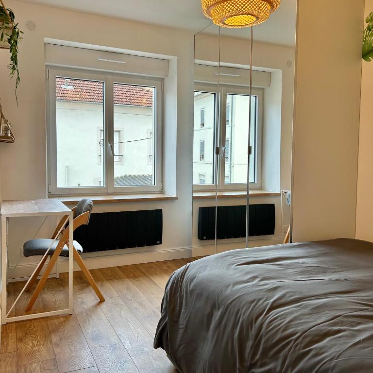 Le Chardon Nancy- 2 chambres- parking gratuit- proche transports et Zénith - Appartement 2 Chambres - 4