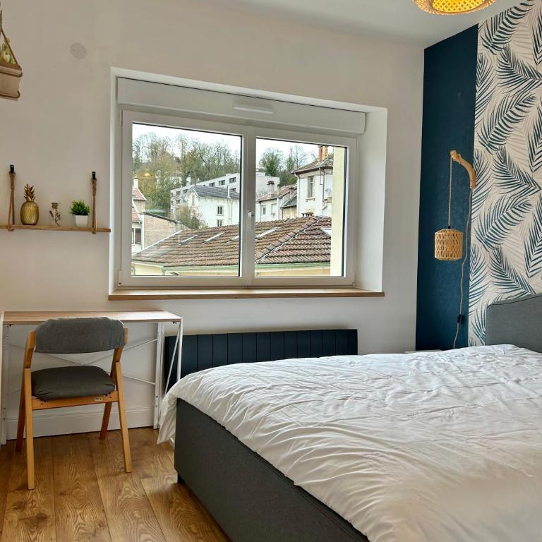 Le Chardon Nancy- 2 chambres- parking gratuit- proche transports et Zénith - Appartement 2 Chambres - 6