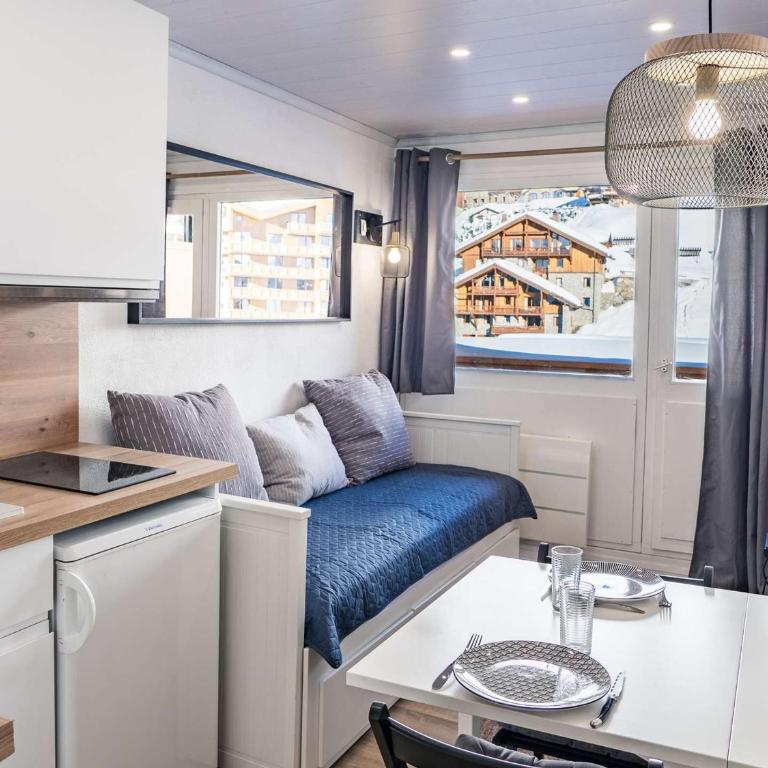 Appartement rénové 18m², Val Thorens - 2 pers, balcon, proche pistes - FR-1-637-77 - Monolocale - 1