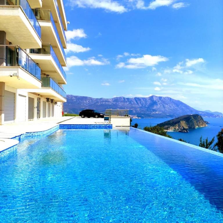 Hillside Apartment with Infinity Pool and Sea View - Apartman s 1 Spavaćom Sobom, Balkonom i Pogledom na More - 20