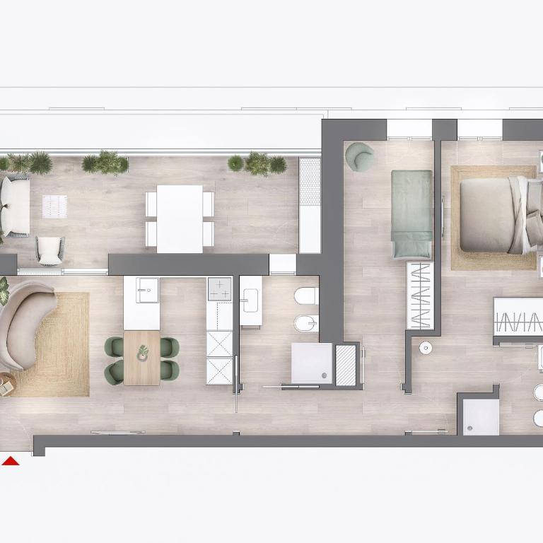 Vibra Tahiti Superior - Appartamento con 2 Camere da Letto - 23