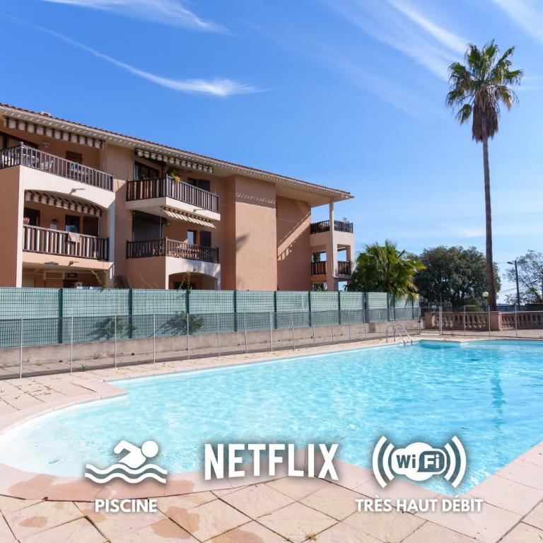 Le Cosy : Terrasse • Parking • Piscine • Clim - Apartment mit 1 Schlafzimmer und Poolblick - 1