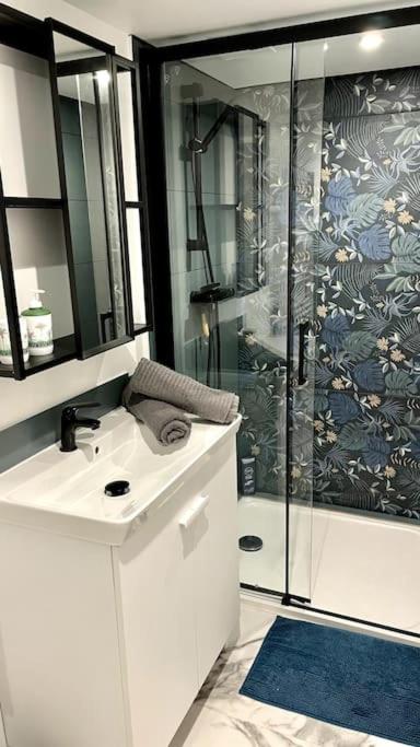 Maison et appartement attenant pour 10 personnes avec terrasse, cour et parking - Villa - 35
