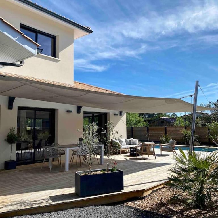 Villa entre Océan et Bassin, piscine chauffée - Maison 3 Chambres - 22
